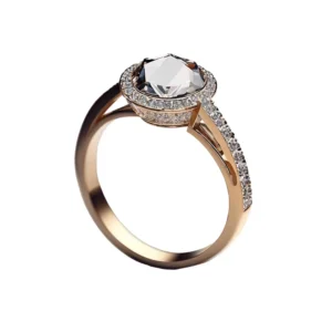 9ct white gold 0.25ct total diamond solitaire ring